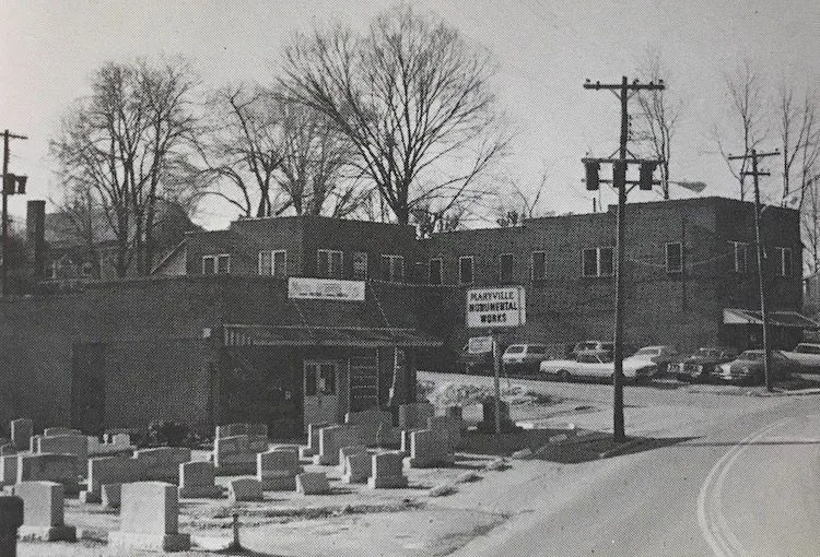 Maryville Monument Company building on East Broadway, archive photograph